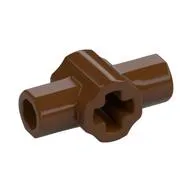 Large Figure Weapon Lightsaber Hilt with Axle Hole and Two Bar Holders, Reddish Brown