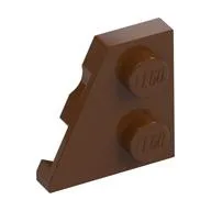 Wedge Plate 2 x 2 Left, Reddish Brown