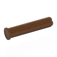 Technic Axle 3 with Stop, Reddish Brown
