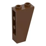 Brick Sloped Inverted 75° 2 x 1 x 3, Reddish Brown