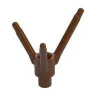 Plant, Flower Stem with Bottom Bar, Reddish Brown