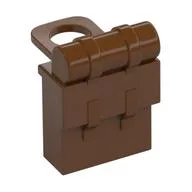 Minifig Neckwear Backpack Non-Opening, Reddish Brown