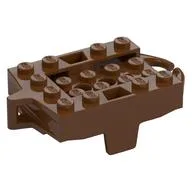 Vehicle Base, Roller Coaster Car 4 x 5, Reddish Brown