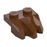 Plate Special 2 x 3 with Rocks, Reddish Brown