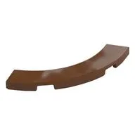 Tile 4 x 4 Curved, Macaroni, Reddish Brown