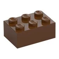 Brick 2 x 3, Reddish Brown