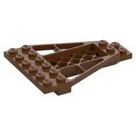 Wedge Plate 8 x 6 x 2/3 with Grille, Reddish Brown