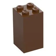 Brick 2 x 2 x 3, Reddish Brown