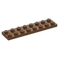 Plate 2 x 8, Reddish Brown