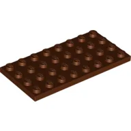 Plate 4 x 8, Reddish Brown