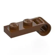 Plate Special 1 x 2 with Pin Hole On Side, Reddish Brown