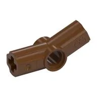 Technic Axle and Pin Connector Angled #3 - 157.5°, Reddish Brown