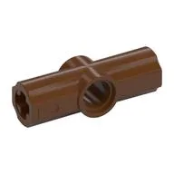Technic Axle and Pin Connector Angled #2 - 180°, Reddish Brown