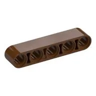 Technic Beam 1 x 5 Thick, Reddish Brown