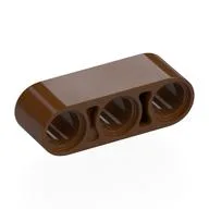 Technic Beam 1 x 3 Thick, Reddish Brown