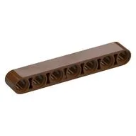 Technic Beam 1 x 7 Thick, Reddish Brown