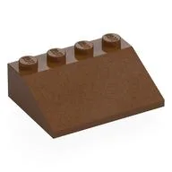 Brick Sloped 33° 3 x 4, Reddish Brown