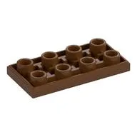 Tile Special 2 x 4 Inverted, Reddish Brown