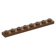 Plate 1 x 8, Reddish Brown