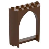 Panel 2 x 6 x 6 with Gothic Arch, Reddish Brown