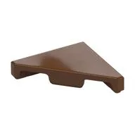 Tile 45° Cut 2 x 2 (Triangle), Reddish Brown
