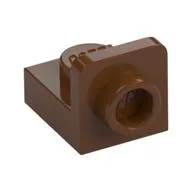 Bracket 1 x 1 - 1 x 1 Inverted, Reddish Brown