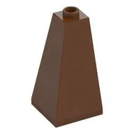 Brick Sloped 75° 2 x 2 x 3 Double Convex, Reddish Brown