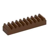 Technic Gear Rack 1 x 4, Reddish Brown