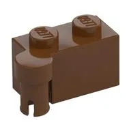 Hinge Brick 1 x 4 [Upper], Reddish Brown