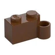 Hinge Brick 1 x 4 [Lower], Reddish Brown