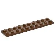 Plate 2 x 10, Reddish Brown