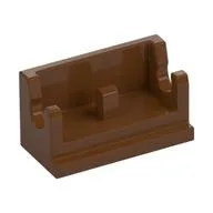Hinge Brick 1 x 2 Base, Reddish Brown
