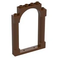 Panel 1 x 6 x 7 with 2 Columns and Arch, Reddish Brown