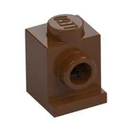 Brick Special 1 x 1 with Headlight, Reddish Brown