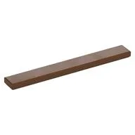 Tile 1 x 8 with Groove, Reddish Brown