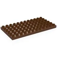 Duplo Plate 6 x 12, Reddish Brown