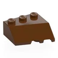 Brick Wedged, Sloped 45° 3 x 3 Left, Reddish Brown