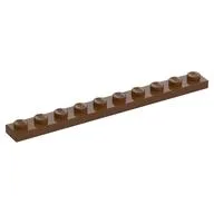 Plate 1 x 10, Reddish Brown