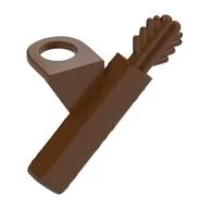 Minifig Neckwear Weapon Arrow Quiver, Reddish Brown