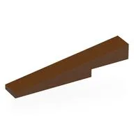 Brick Sloped 1 x 6 x 1 with 1 x 2 x 1/3 Cutout, Reddish Brown