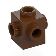Brick Special 1 x 1 Studs on 4 Sides, Reddish Brown