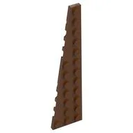 Wedge Plate 12 x 3 Left, Reddish Brown