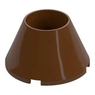 Cone 4 x 4 x 2 Hollow No Studs, Reddish Brown