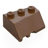Brick Wedged, Sloped 45° 3 x 3 Right, Reddish Brown