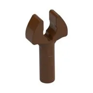 Bar 1L with Clip [Cut Edges and One Side Hole] [Gap in Clip], Reddish Brown
