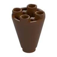 Cone 2 x 2 x 2 Inverted, Reddish Brown