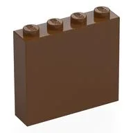 Brick 1 x 4 x 3, Reddish Brown