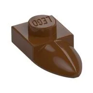 Plate Special 1 x 1 with Tooth, Reddish Brown