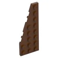 Wedge Plate 8 x 3, 22° Left, Reddish Brown