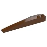 Brick Wedged, Curved 10 x 3 Right, Reddish Brown